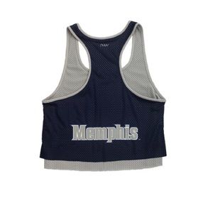 Nuyu University of Memphis Tigers Mesh Double Layer Tank Top
